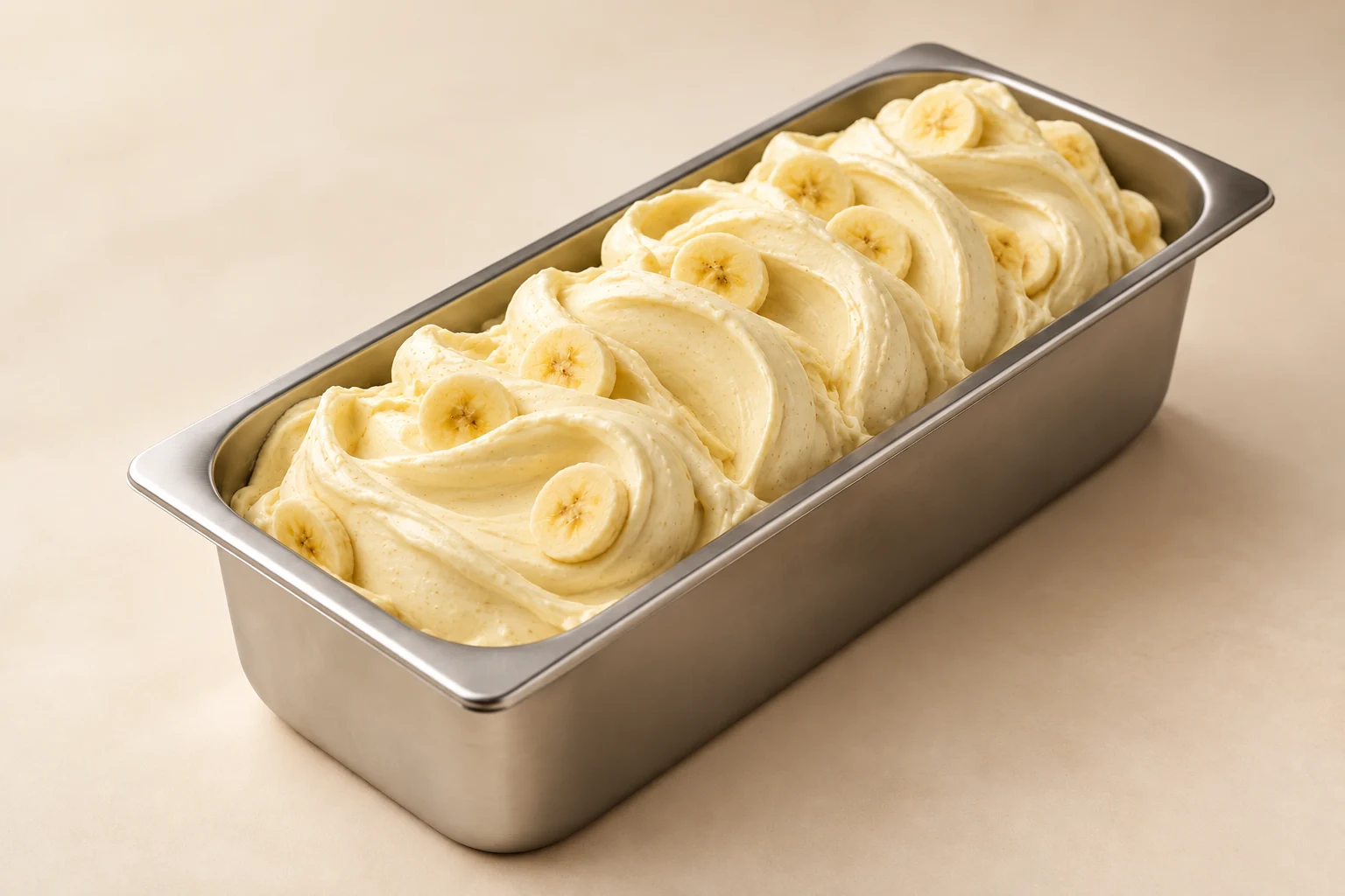 Banane im Eisbehälter